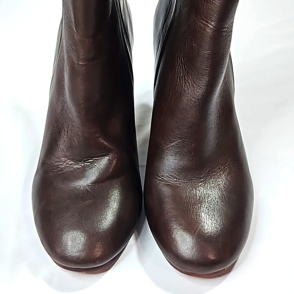 Lands End Women's Browm Leather Riding Boots Size 6 - Picture 8 of 9